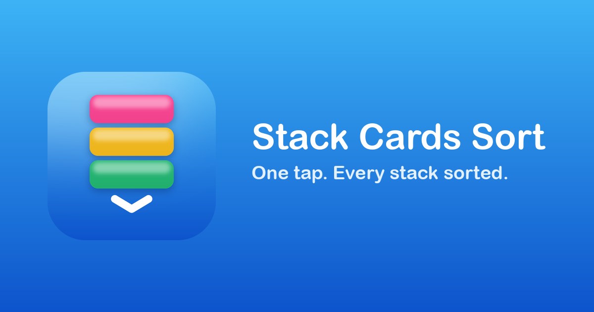 Stack Cards Sort